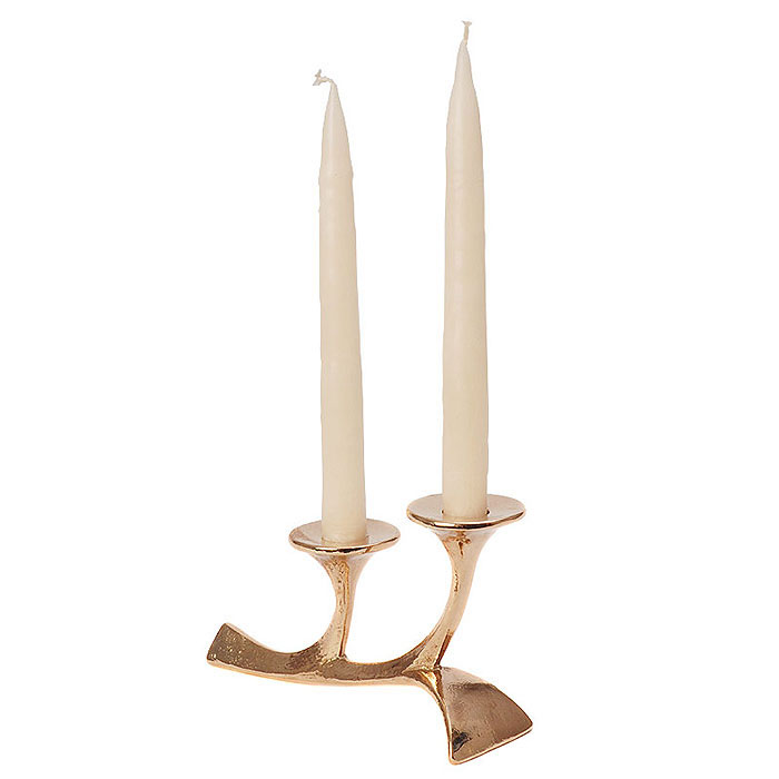 Harjes Metallkunst Bronze Kerzenständer '2538' Kerzenleuchter Tischleuchter 1 2 
